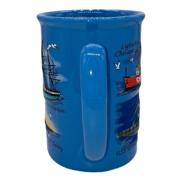 Historic Ships in Baltimore Large Tankard Ceramic Mug - Picture 4 of 8